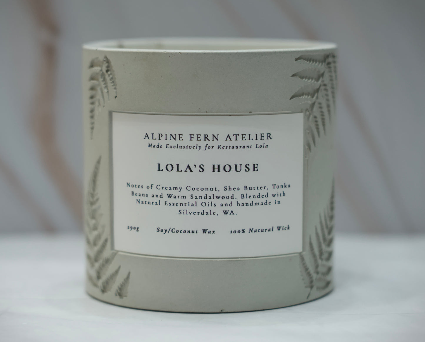 Discontinued or Exclusive Candle - Handmade Vessel and Hand Poured Wax, 290g | Alpine Fern Atelier
