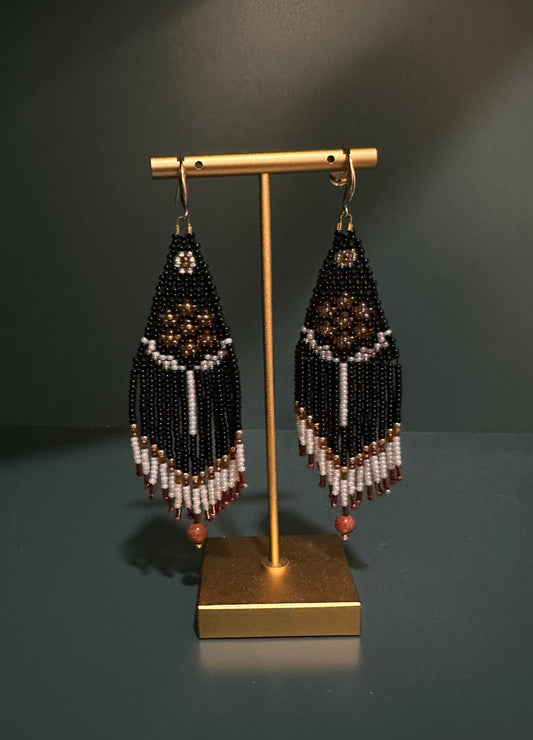 Czech Glass Beaded Earrings