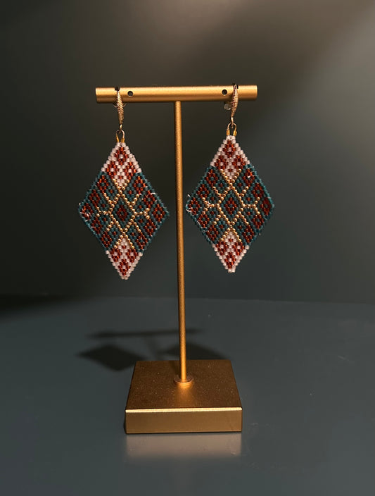 Czech Glass Beaded Earrings